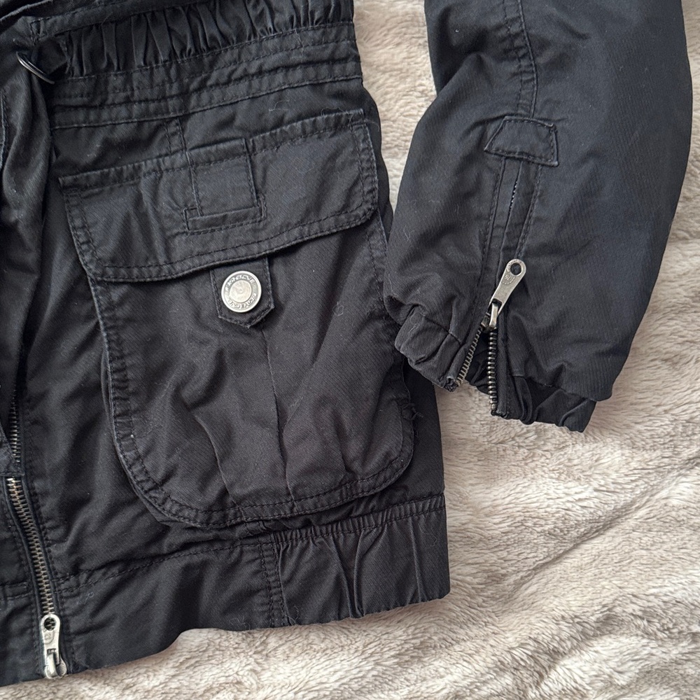 Black Utility Jacket - Picture 3 of 5